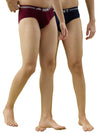 Pack of 2 Men’s Cotton Briefs | Ultra Soft | High Sweat Absorption & Comfort Fit I Stylo Plain