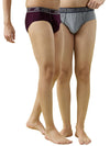 Pack of 2 Men’s Cotton Briefs | Ultra Soft | High Sweat Absorption & Comfort Fit I Metro Plain