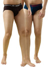 Pack of 2 Men’s Cotton Briefs | Ultra Soft | High Sweat Absorption & Comfort Fit I Stylo Plain
