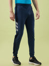 Hint Jogger with contrast side panel and tapping and side pockets with zippers on both side with elasticated ribbed waistband and leg rib