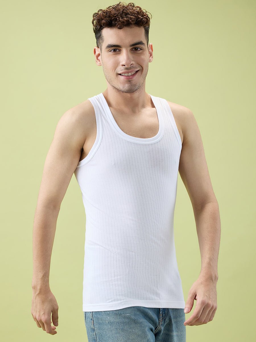 Buy Men’s Parka RN Innerwear Vests - Black (Pack of 2) | Hint World