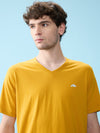 Men’s V - Neck T-Shirt | Half Sleeves | Breathable & Moisture Wicking | Classic Fit | Cotton-Poly Pique Blend