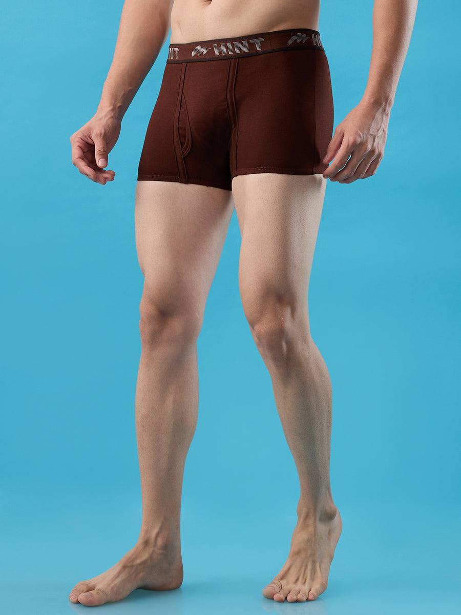 Men's Metro Mini Trunks (Pack of 2) – Charcoal & Chocolate | Hint