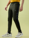 Hint Jogger with contrast side panel and tapping and side pockets with zippers on both side with elasticated ribbed waistband and leg rib