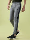 Hint Jogger with contrast side panel and tapping and side pockets with zippers on both side with elasticated ribbed waistband and leg rib
