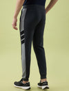 Hint Jogger with contrast side panel and tapping and side pockets with zippers on both side with elasticated ribbed waistband and leg rib