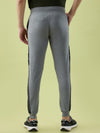 Hint Jogger with contrast side panel and tapping and side pockets with zippers on both side with elasticated ribbed waistband and leg rib