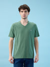 Men’s V - Neck T-Shirt | Half Sleeves | Breathable & Moisture Wicking | Classic Fit | Cotton-Poly Pique Blend