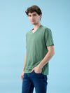 Men’s V - Neck T-Shirt | Half Sleeves | Breathable & Moisture Wicking | Classic Fit | Cotton-Poly Pique Blend