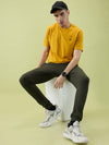 Hint Jogger with contrast side panel and tapping and side pockets with zippers on both side with elasticated ribbed waistband and leg rib