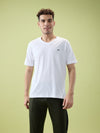 Men’s V - Neck T-Shirt | Half Sleeves | Breathable & Moisture Wicking | Classic Fit | Cotton-Poly Pique Blend