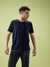 Men’s V - Neck T-Shirt | Half Sleeves | Breathable & Moisture Wicking | Classic Fit | Cotton-Poly Pique Blend