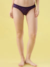 Hint Women's Printed Bikini Panty - Pack of 2 | Soft Cotton | Medium Coverage | Outer Elastic | All-Day Comfort