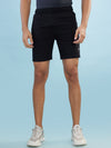 Hint Shorts with side pockets with zippers on both side with elasticated ribbed waistband