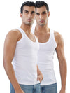 Men’s Innerwear Vests White – Pack of 2 Duro RN| 100% Cotton | Soft Feel & Breathable Comfort