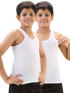 HINT - Boys’s Vests White – Pack of 2 Metro RN| 100% Cotton | Soft Feel & Breathable Comfort
