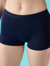 Hint Women's Boy Shorts - Pack of 2 | Outer Elastic | Cotton Stretch | Full Coverage | All-Day Comfort