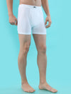 HINT - Flexo Long Men’s Trunks - White ( Pack of 2 ) | Soft Cotton | Breathable | Moisture-Absorbing | White