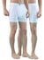 HINT - Flexo Long Men’s Trunks - White ( Pack of 2 ) | Soft Cotton | Breathable | Moisture-Absorbing | White