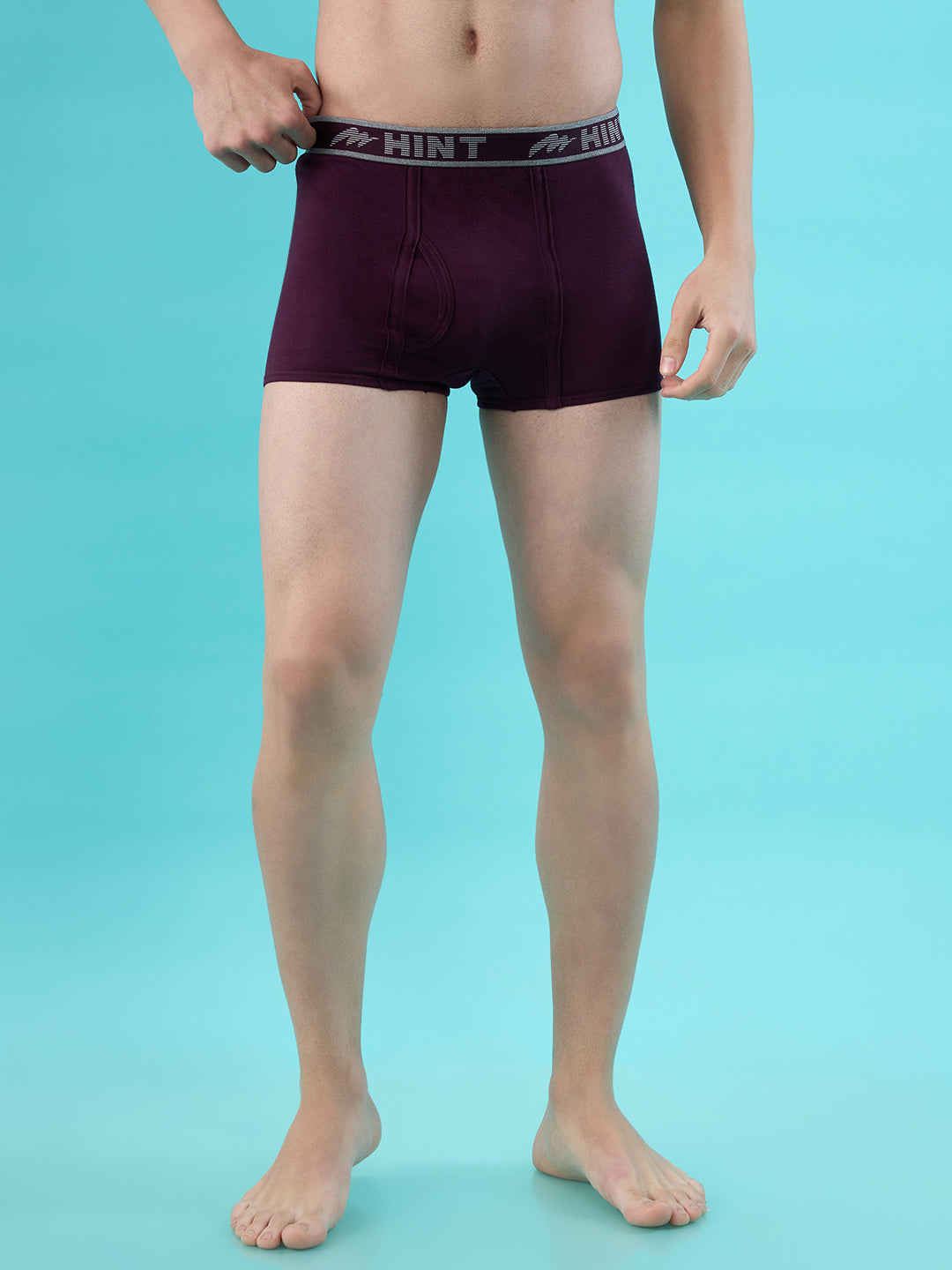 Metro Mini Men’s Cotton Trunks – Wine & D Grey Mel (pack of 2) | Upto ...