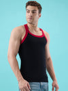 Hint Trendy Men’s Gym Vest - 111 | 100% Cotton Sleeveless Sports Vest | Deep Neck Workout Tank Top