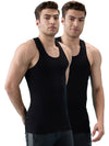 Men’s Innerwear Vests Black – Pack of 2 Parka RN| 100% Cotton | Soft Feel & Breathable Comfort