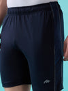 Hint Shorts with side panel and piping and side pockets with zippers on both side with self fabic elastictedwaistband with draw cord
