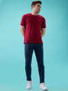 Hint Track pant with side tapping and side pockets with zippers on both side with self fabric elasticatedwaistband with draw cord