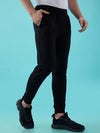 Hint plain Jogger with side pockets with zippers on both side with elasticated ribbed waistband and leg rib
