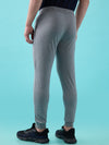 Hint plain Jogger with side pockets with zippers on both side with elasticated ribbed waistband and leg rib