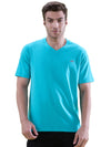 Men’s V - Neck T-Shirt | Half Sleeves | Breathable & Moisture Wicking | Classic Fit | Cotton-Poly Pique Blend