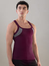 Hint Trendy Men’s Gym Vest - 333 | 100% Cotton Sleeveless Sports Vest | Deep Neck Workout Tank Top