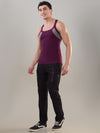 Hint Trendy Men’s Gym Vest - 333 | 100% Cotton Sleeveless Sports Vest | Deep Neck Workout Tank Top