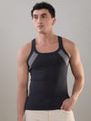 Hint Trendy Men’s Gym Vest - 333 | 100% Cotton Sleeveless Sports Vest | Deep Neck Workout Tank Top