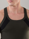 Hint Trendy Men’s Gym Vest - 333 | 100% Cotton Sleeveless Sports Vest | Deep Neck Workout Tank Top