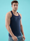 Hint Trendy Men’s Gym Vest - 111 | 100% Cotton Sleeveless Sports Vest | Deep Neck Workout Tank Top