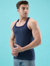 Hint Trendy Men’s Gym Vest - 111 | 100% Cotton Sleeveless Sports Vest | Deep Neck Workout Tank Top