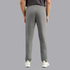 Hint Track Pant with Side Panel, Piping, Zippered Side Pockets, Self-Fabric Elasticated Waistband with Drawcord - LT Grey Mel
