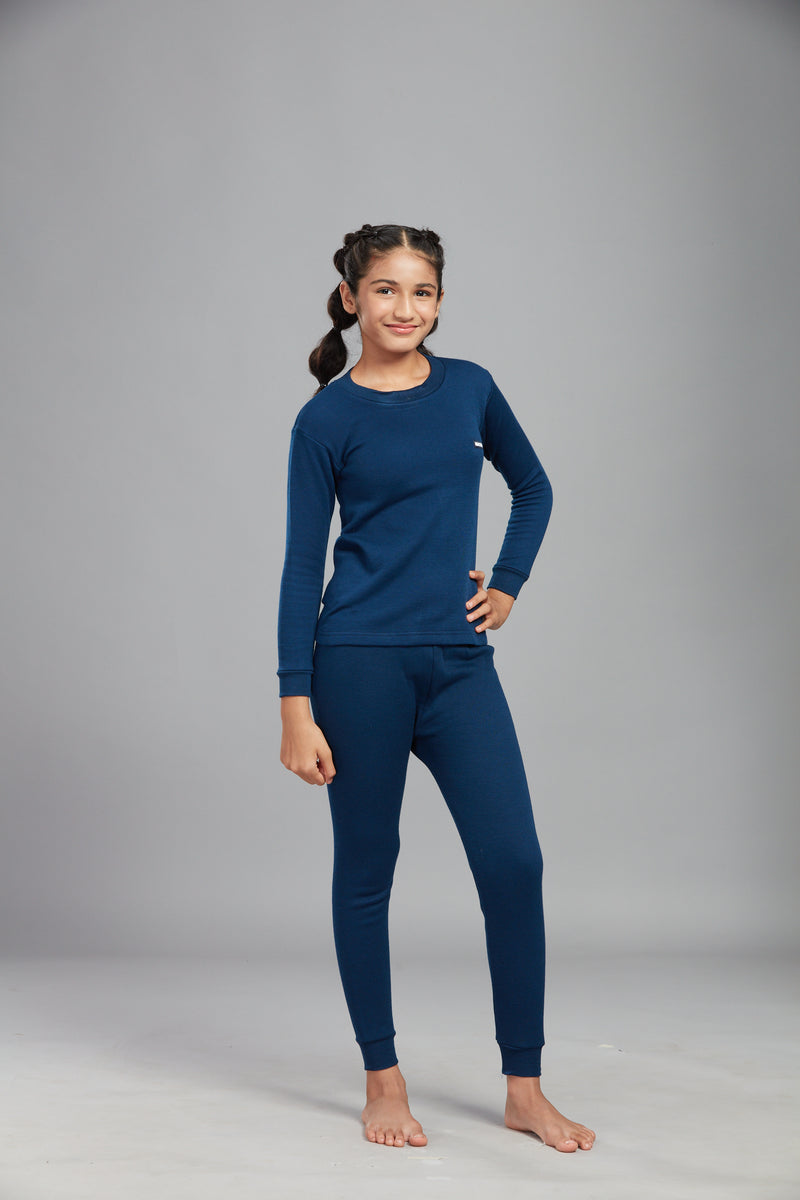 Buy Hint Kid's Thermal Spectra Small Vest R-Neck - Navy Blue | Hint World