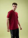 Men’s V - Neck T-Shirt | Half Sleeves | Breathable & Moisture Wicking | Classic Fit | Cotton-Poly Pique Blend