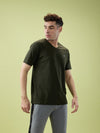 Men’s V - Neck T-Shirt | Half Sleeves | Breathable & Moisture Wicking | Classic Fit | Cotton-Poly Pique Blend