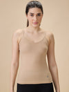 Hint Women’s Short Cotton Slip - Pack of 2 | 100% Premium Combed Cotton | Deep Round Neck | Tailored Fit | Side Slits
