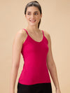 Hint Women’s Short Cotton Slip - Pack of 2 | 100% Premium Combed Cotton | Deep Round Neck | Tailored Fit | Side Slits