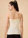 Hint Women’s Short Cotton Slip - Pack of 2 | 100% Premium Combed Cotton | Deep Round Neck | Tailored Fit | Side Slits