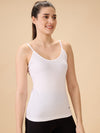 Hint Women’s Short Cotton Slip - Pack of 2 | 100% Premium Combed Cotton | Deep Round Neck | Tailored Fit | Side Slits