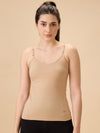 Hint Women’s Short Cotton Slip - Pack of 2 with Adjustable Elastic | 100% Premium Combed Cotton | Deep Round Neck | Tailored Fit