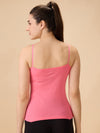 Hint Women’s Short Cotton Slip - Pack of 2 with Adjustable Elastic | 100% Premium Combed Cotton | Deep Round Neck | Tailored Fit