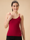 Hint Women’s Short Cotton Slip - Pack of 2 with Adjustable Elastic | 100% Premium Combed Cotton | Deep Round Neck | Tailored Fit