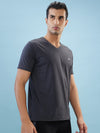 Men’s V - Neck T-Shirt | Half Sleeves | Breathable & Moisture Wicking | Classic Fit | Cotton-Poly Pique Blend