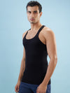Hint Trendy Men’s Gym Vest - 222 | 100% Cotton Sleeveless Sports Vest | Deep Neck Workout Tank Top